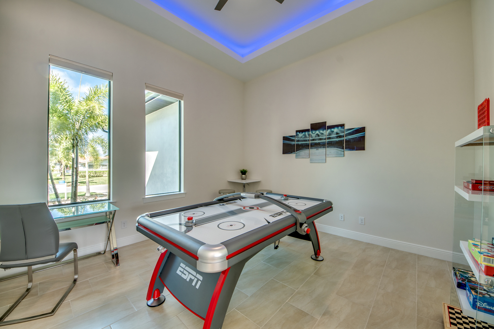 Game room in the Villa Aesthetic