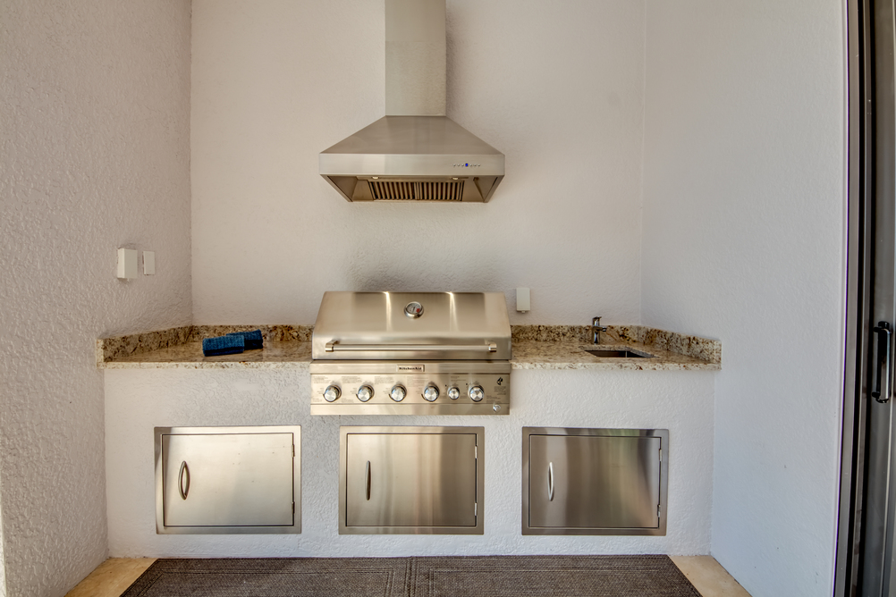 Grill station in the Villa Aesthetic