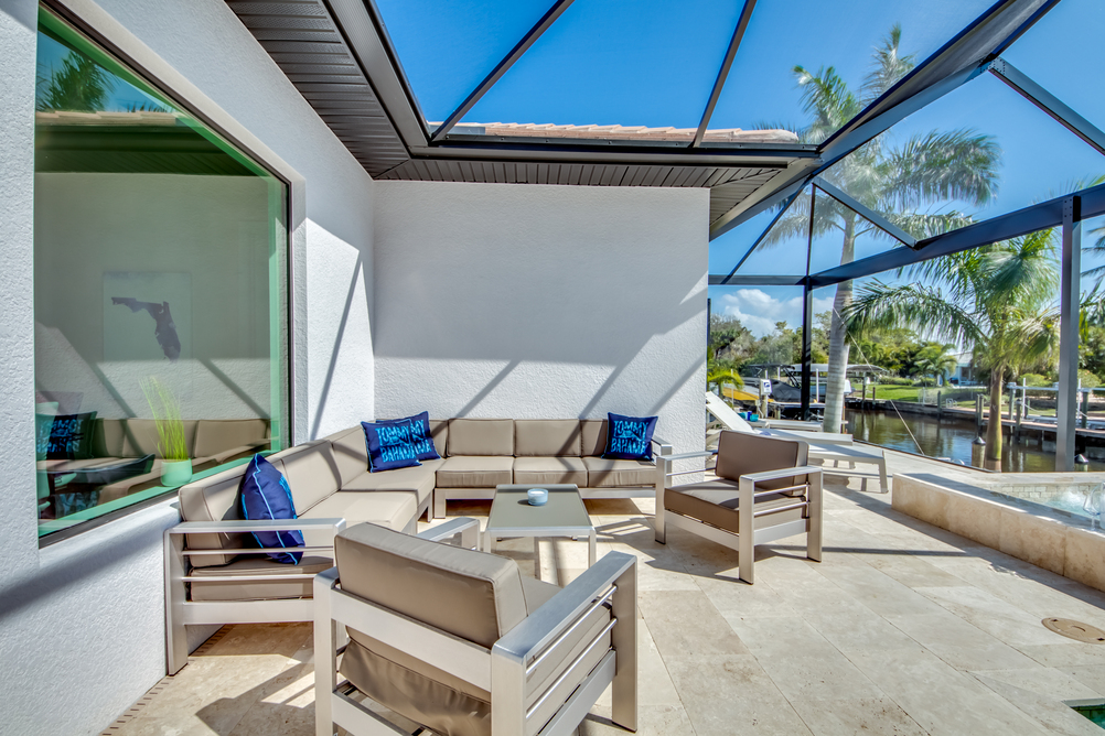 Garden area in Villa Aesthetic