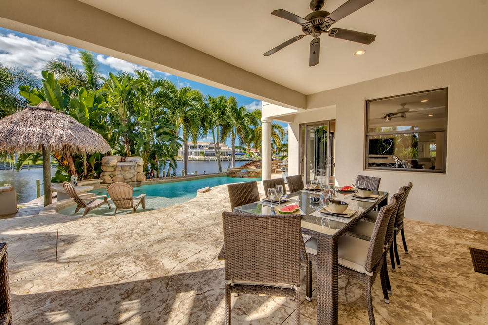 Lanai in der Villa Dolphin’s Surf
